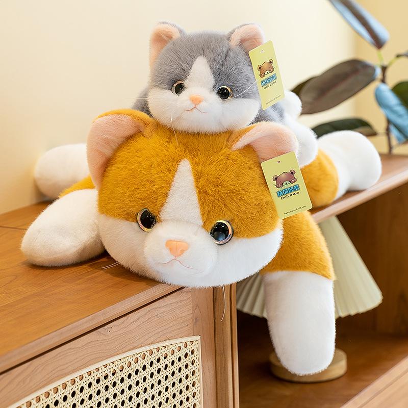 Niedliche Katze Puppe Kinder Schlafkissen Haustier Plüschtier Puppe Stoffpuppe Mädchen Weihnachtsgeschenk