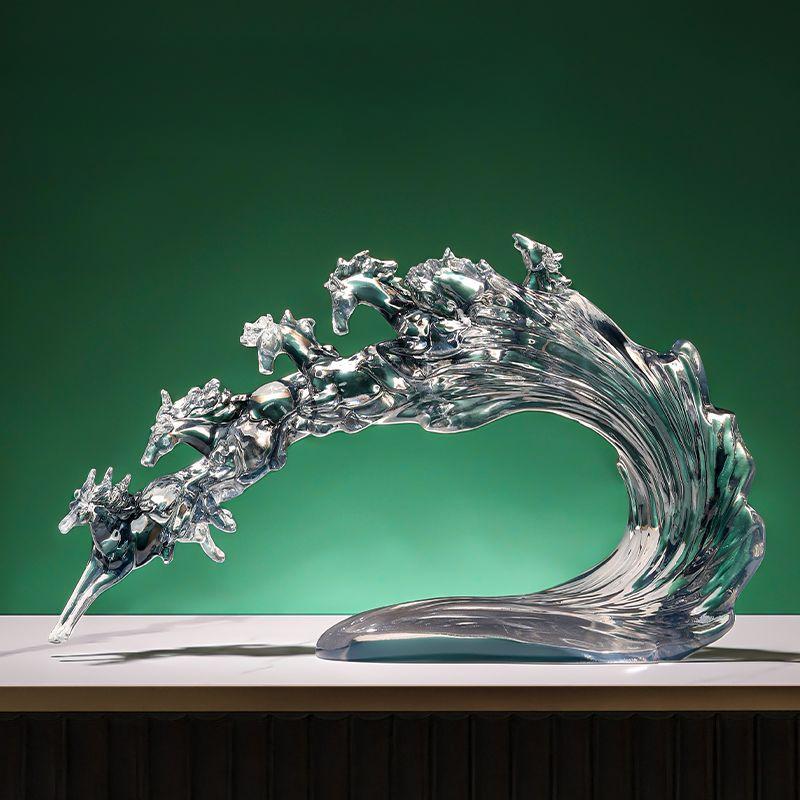 Exquisite Horse Decoration, Handicraft, Fortune, Office, Living Room, Household Horse to Success, Desktop Arts and Crafts