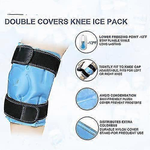 Ice Pack For Knee Pain Relief, Reusable Gel Ice Wrap For Leg Injuries, Swelling, Knee Replacement Surgery, Cold Compress Therapy High Quality