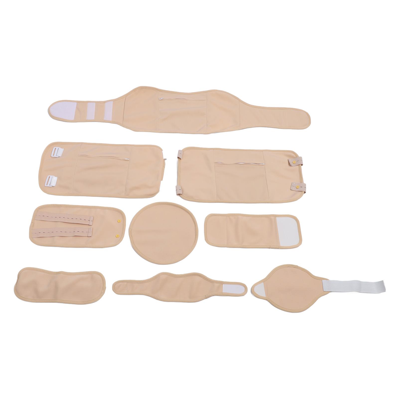 

9 шт. Набор для обертывания касторовым маслом, мягкие многоразовые регулируемые пакеты для помощи во сне, детоксикация печени, касторовое масло для