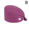 1PC High Quality Nurse Hat Head Protection Work Hat Solid Color With Button Adjustable