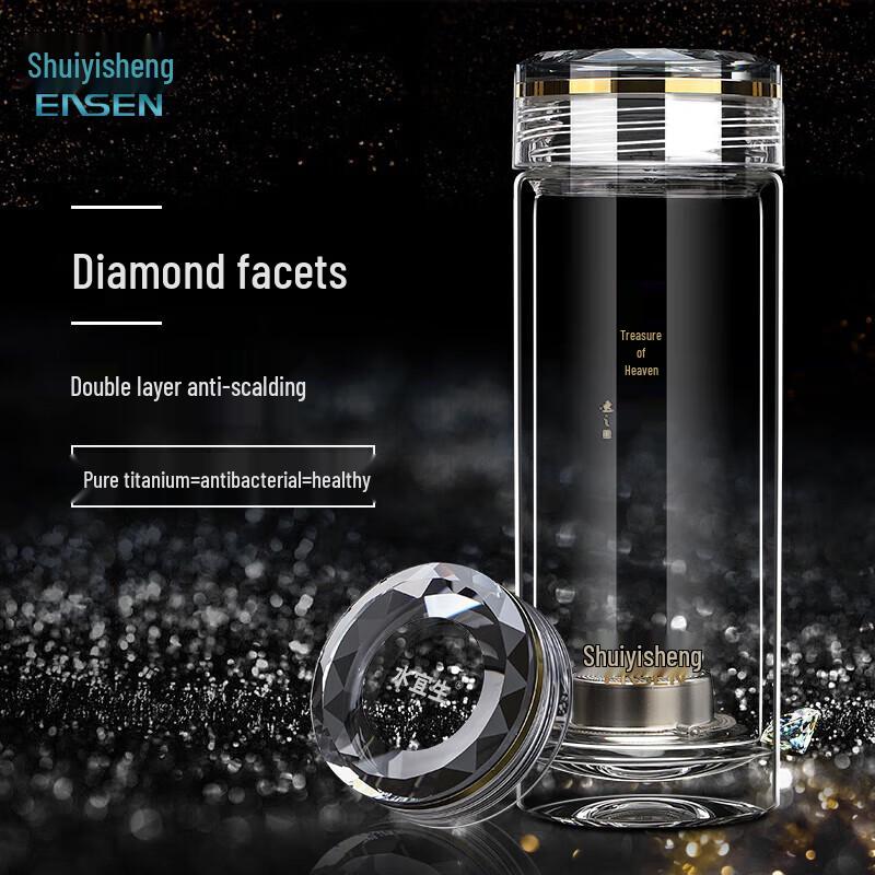 Shui Yi Sheng Double-Layer High Borosilicate Glass Insulated Tea Cup