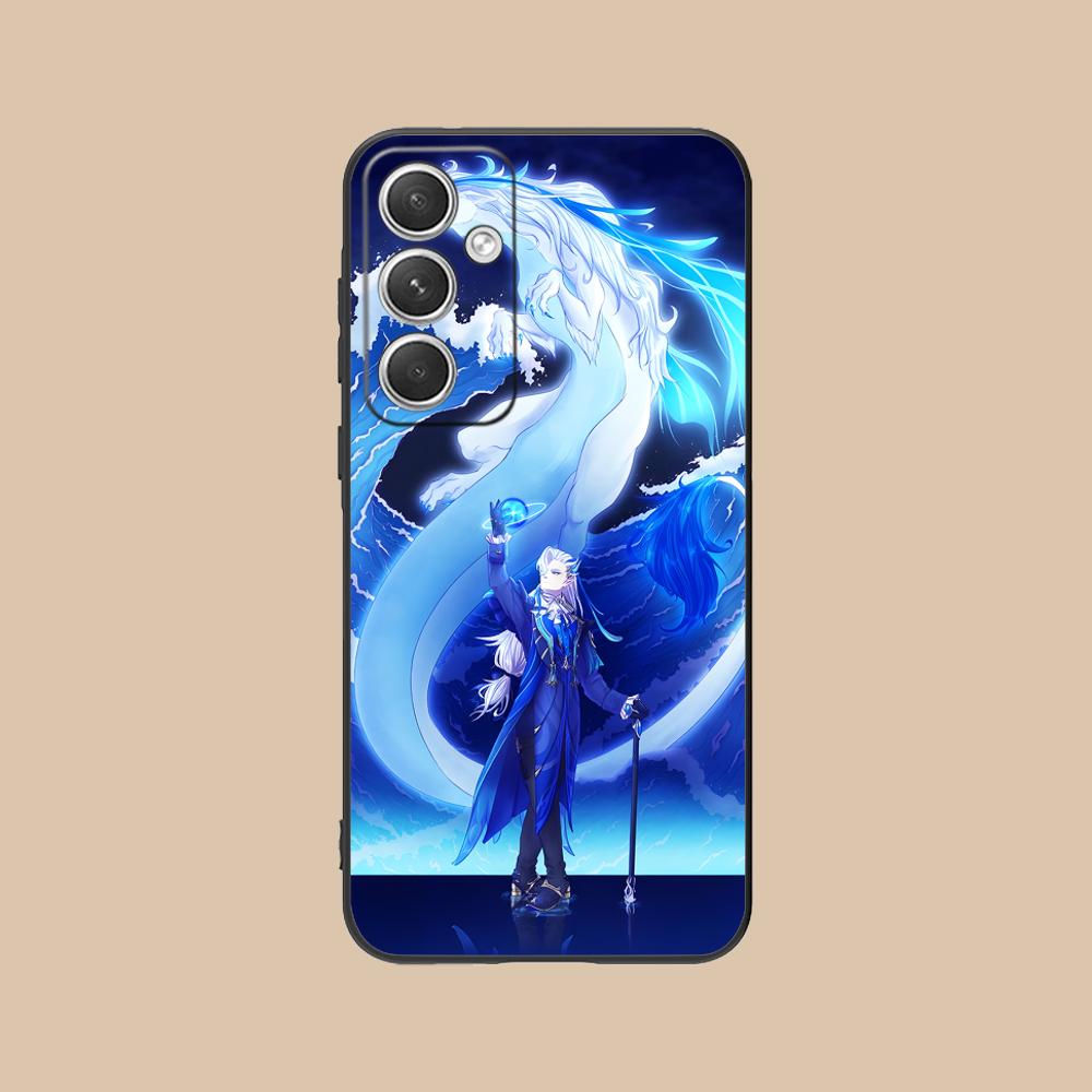 

Game GI Neuvillette Matte TPU Mobile Phone Case for Samsung Galaxy S26 S25 S24 S23 S22 S21 S20 Note20 Plus FE Ultra Colorful Galaxy Note20