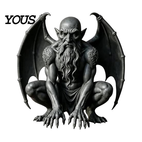 Retro-Stil Statue Gargoyle Figur, Mittelalterliche Dunkle Geflügelte Statue, Harz Gotisch Mystisch Böser Geist Beschützer Horn Dämon Ornament für Büro