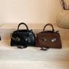 Women's Large Capacity Suede Crossbody Bag - 2025 New Autumn/Winter High-End Commuter Platinum Tote