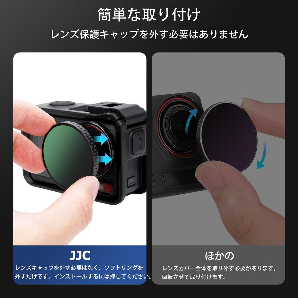 JJC CPL Filter for DJI Osmo Action 5 Polarizing Camera Protection Enhanced Color Optical Aluminum Lens High Light Water Dirt Scratch for Water and