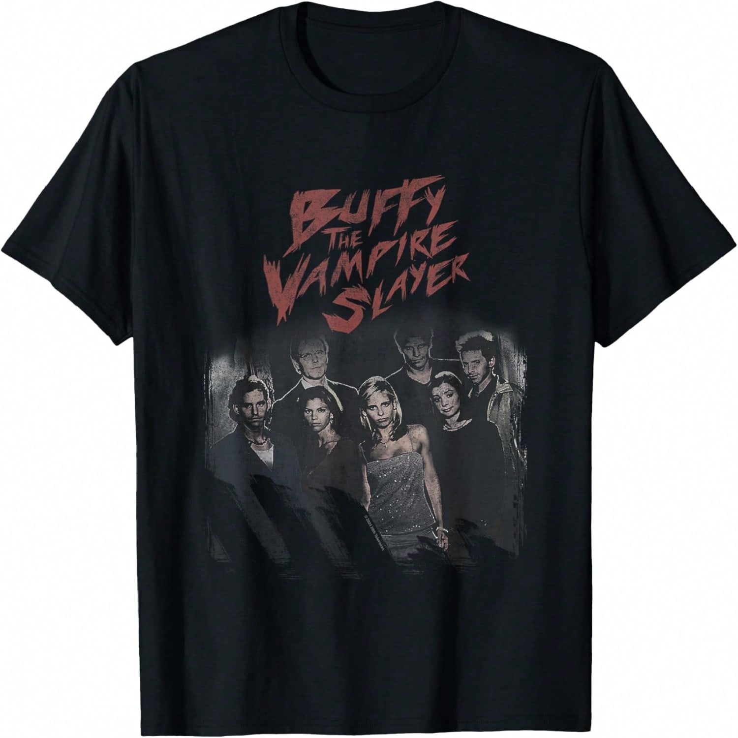 Buffy The Vampire Slayer Buffy Angel Faces Vintage Shot T-Shirt S разноцветный