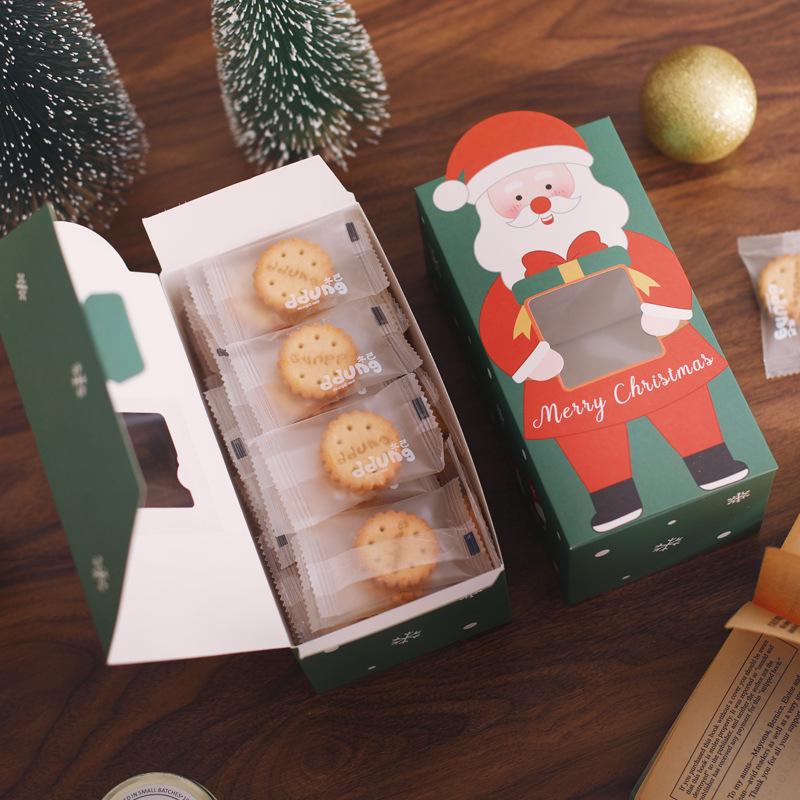 Christmas Eve Apple Gift Set: Small Paper Box and Bag for Girls