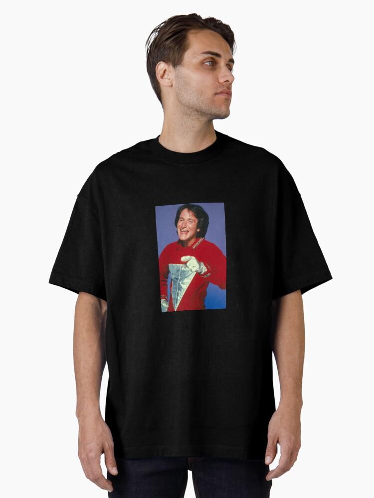 Mork From Ork Robin Williams Mork and Mindy Poster Oversized Unisex T-Shirt