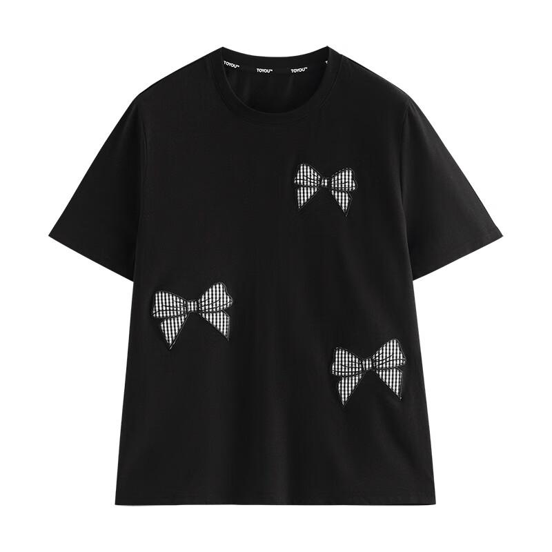 Chuyu Bowknot Sorona Short Sleeve T-Shirt