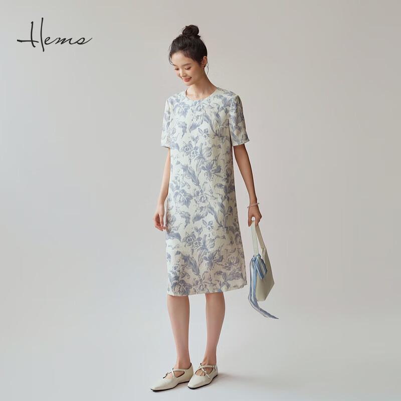 

Hailrmans Женское элегантное платье с круглым вырезом и короткими рукавами 25847C6Q L