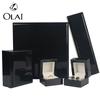 Customized Design Wooden Wedding Proposal Gift Ring Chain Black Jewelry Storage Box Packaging