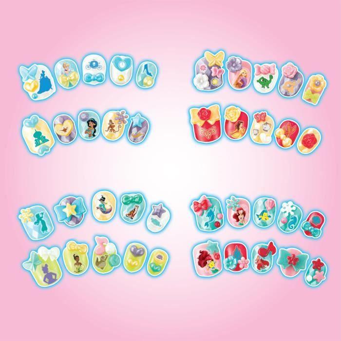 Aquabeads Le coffret de manucure des Princesses Disney, perles qui collent avec de l'eau, 35071, Dès 4 ans