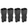 4Pcs IEC320 C14 to IEC320 C15 Power Adapter IEC320 C14 to C15 Power Adapter Connector for Laptop PDU Server UPS Socket