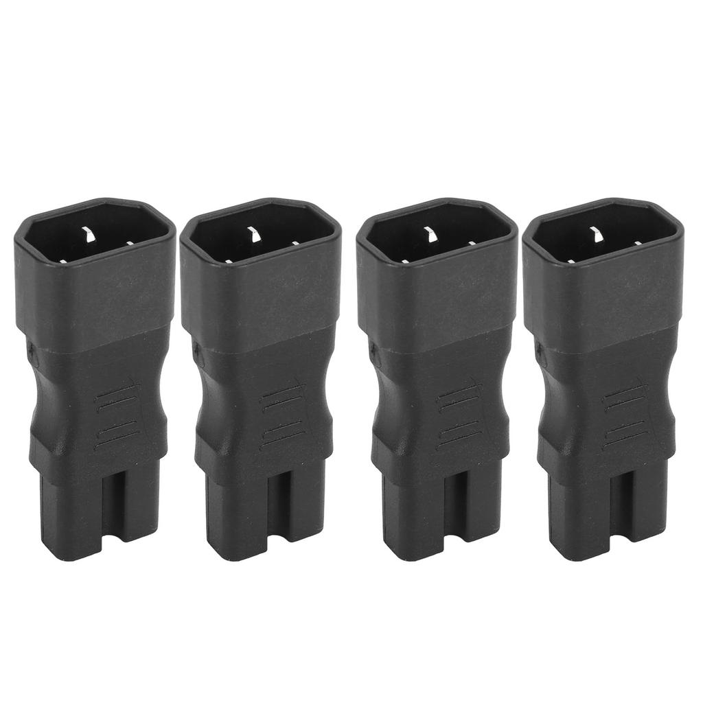 4Pcs IEC320 C14 to IEC320 C15 Power Adapter IEC320 C14 to C15 Power Adapter Connector for Laptop PDU Server UPS Socket