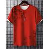 Fashion Splash Ink Graphic Printed T-shirt Clothing Large Size Short Sleeve T-shirts Top 2026 New Daily Casual Men's T Shirt