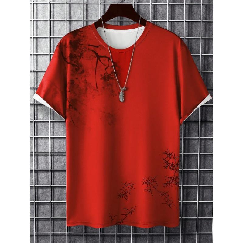 Fashion Splash Ink Graphic Printed T-shirt Clothing Large Size Short Sleeve T-shirts Top 2026 New Daily Casual Men's T Shirt