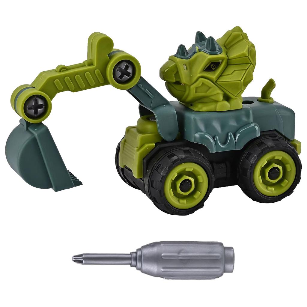 Dinosaur Theme Kids Construction Vehicles Dinosaur Theme Educational Engineering Trucks Road Roller