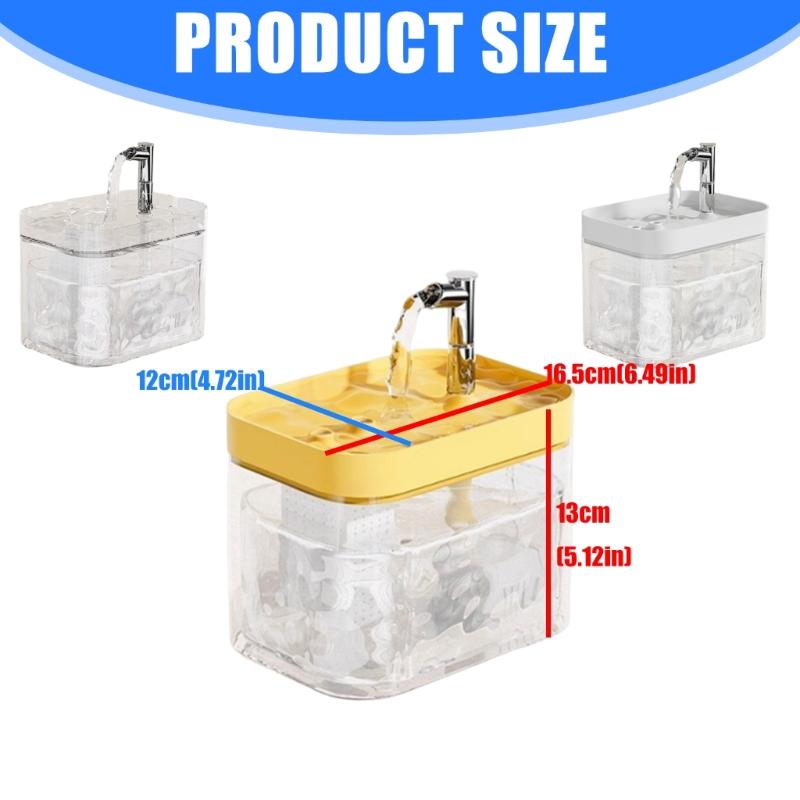 Cats Water Fountain Automatic Dogs Pet Drinking Mute Water Dispenser Large Capacity Quiet Automatic Fountain