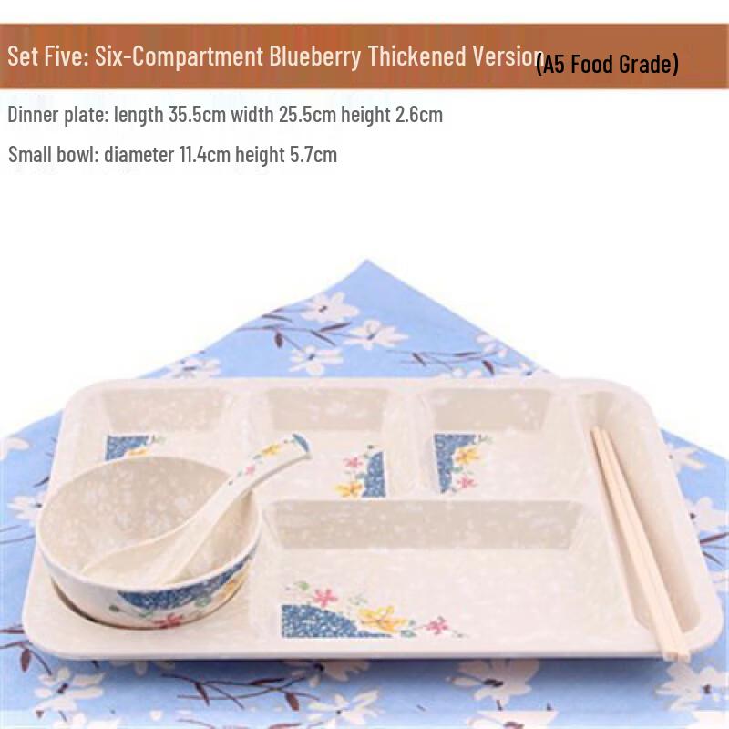 Jijun Melamine Multi-Compartment Commercial Dinner Plate