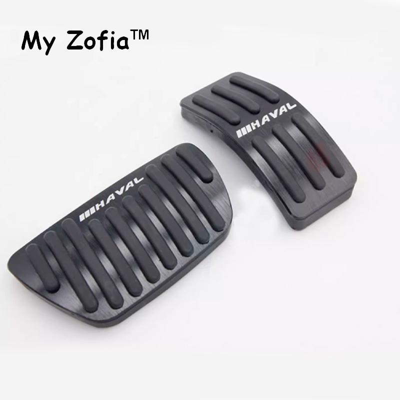 For Haval H9 2024 2025 New H9 LHD Car Aluminum Car Pedals Accelerator Brake Pedal Cover Anti-Slip Pad Accessories
