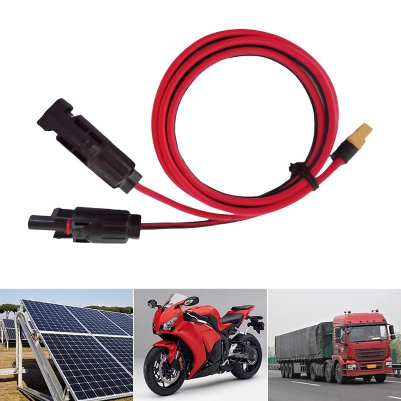 Solární nabíjecí kabel Solární konektor na XT60 Adaptér Konektor Připojte solární panel pro přenosnou napájecí stanici