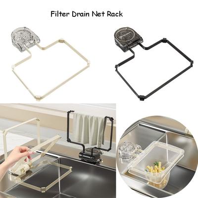 Disposable Drain Net Kitchen Filter Rack Suction Cup Drain Net Rack Sink Leftovers Filter Rack Kitchen Accessories