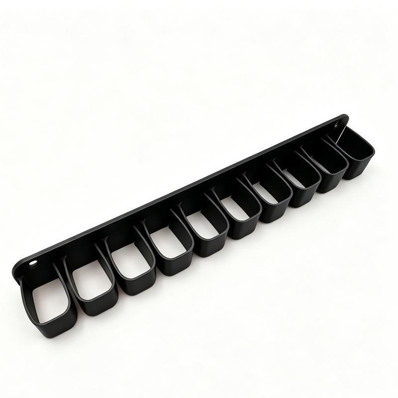 Wall Mounted Plastic Wrench Organizer With 7/10 Slots Durable For Garage Workshop Tool Storage Home Diy Use