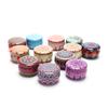 1Pcs Tinplate Candy Box Cookie Case Home Decor Festive Drum-Shaped Supplies