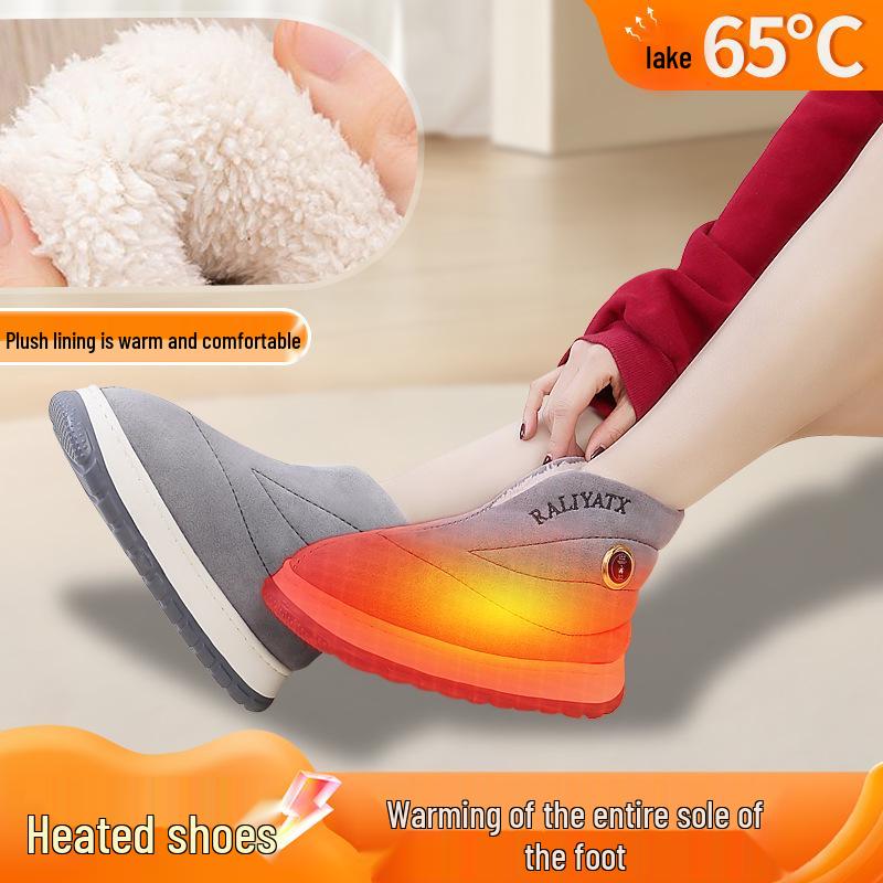 Zapatos Unisex Calentados Recargables - Calzado de Algodón Cálido Infrarrojo para Comodidad en Larga Distancia