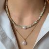 2024 New Trendy Natural Stone Freshwater Pearl Collar Chain Necklace Vintage Handmade Stylish Beads Jewelry Bijoux Gift