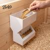 Easy Clean Bird Feeder Automatic Quail for Cage, Large Capacity Wall Mount Anti Spill Food Dispenser Grain Chicks And Small Birds, Refill Trough