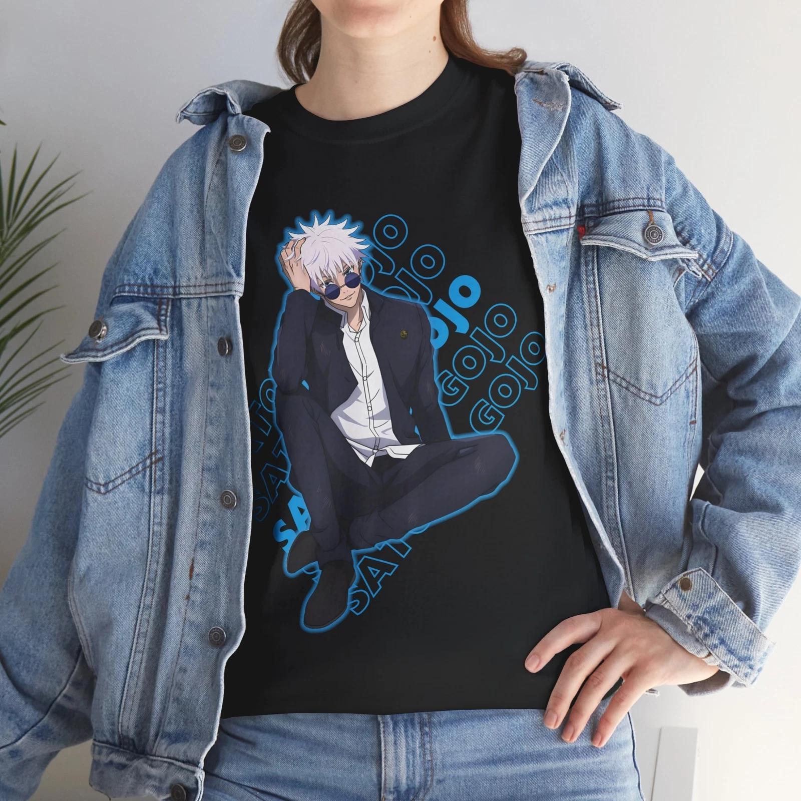 

Gojo Satoru T Shirt Jujutsu Kaisen Anime Clothing Cosplay Manga Japanese Tee XL