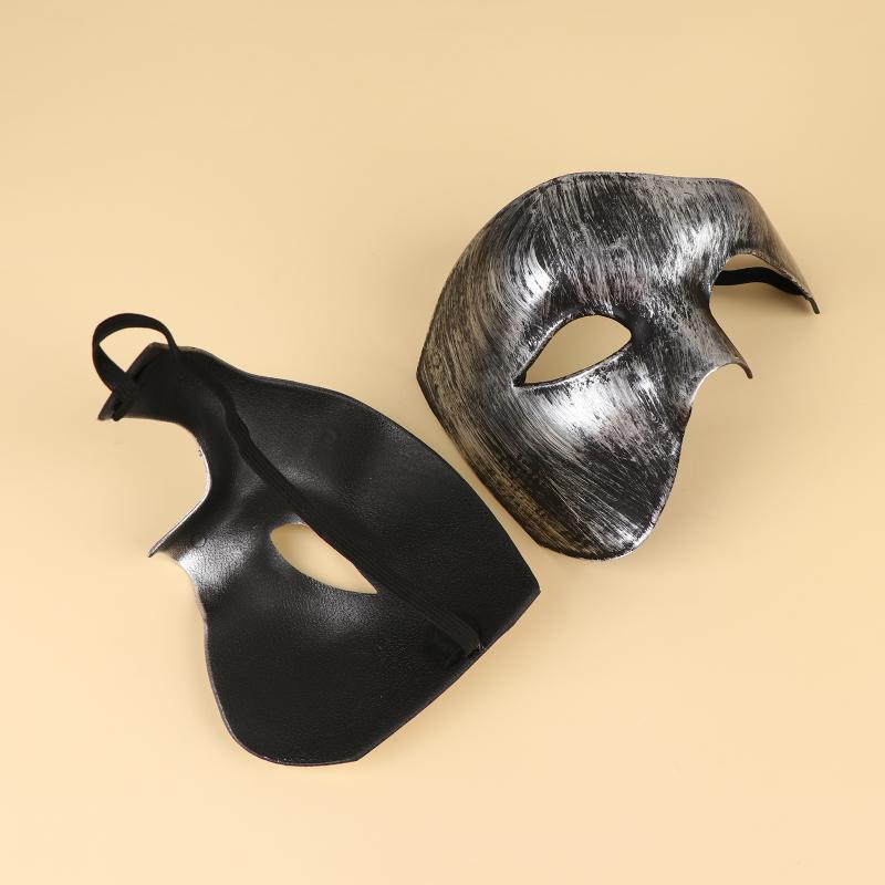 Lightweight Durable Half Face Phantom Mask High Quality for Masquerade Cosplay Halloween Costume Use