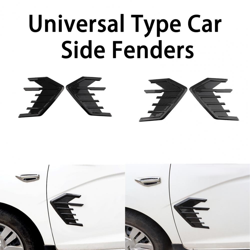 2Pcs Universal Automobile Leaf Plate Decoration Flank Fender Motors Modified Side Wing Fender For HONDA For VW For Tesla BEN
