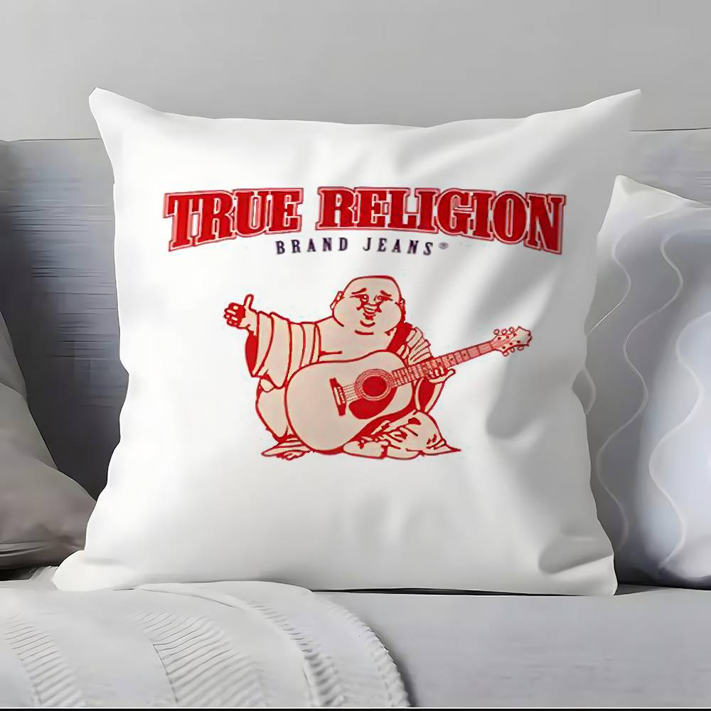 T-True R-Religion Pillow Case  Ultra Soft Skin Friendly Fabric Cloud Like Comfort & Concealed Zipper