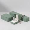 Sturdy Leather Jewelry Organizer Portable Bracele Storage Case Wedding Ring Storage Box  Engagement