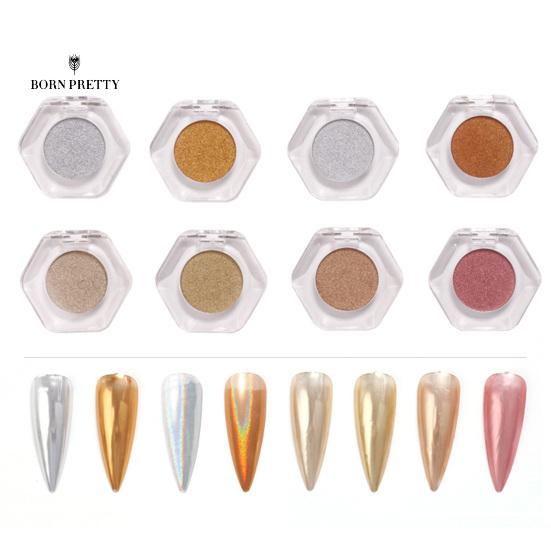 

Металлическая пудра для ногтей Украшения для ногтей Блеск Легкий Легко наносится