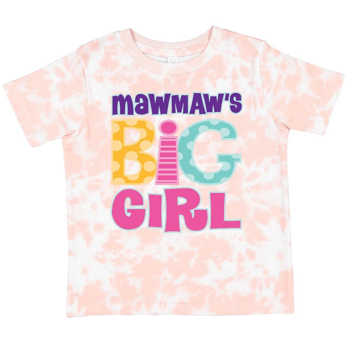 Inktastic MawMaw s Big Girl Toddler T-Shirt Mawmaw From Granddaughter Grandchild 150