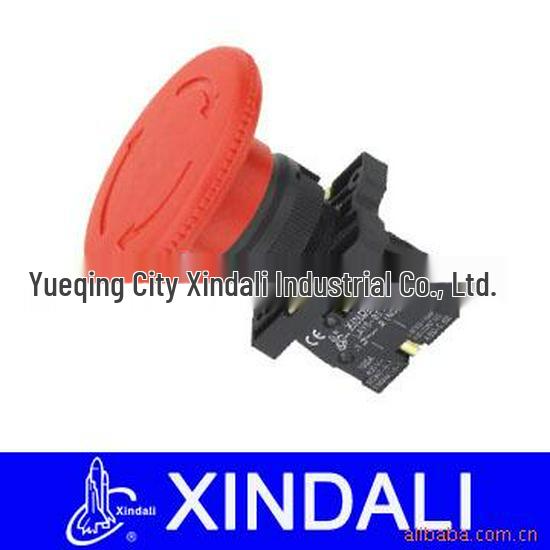 Mushroom Head Emergency Stop Switch ZB2/XB2 542/545 Rotary Reset Elevator Button BE102