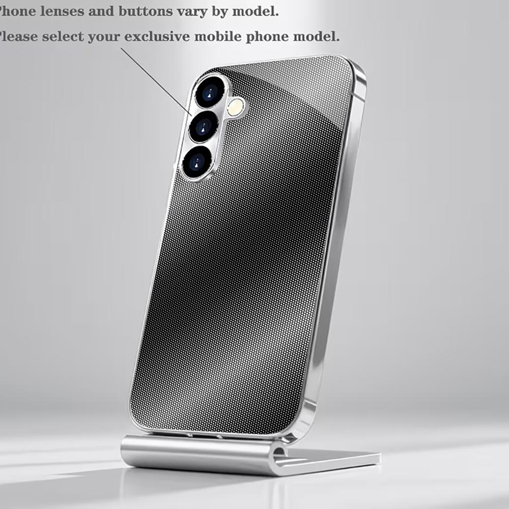 PhoneCase Atmosphere Simplicity High-end Electroplating Glass PhoneCase for Samsung Galaxy S26 S25 S24 S23 S22 S21 FE,Ultra,Plus
