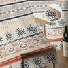 Indian Lines Hand-Painted Sheer Curtains For Living Room Bedroom Tulle Curtain For Kitchen Voile Curtain Blind Panels