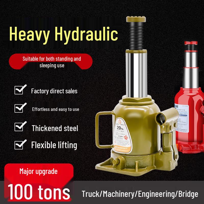 100T Heavy-Duty Vertical Hydraulic Hand-Operated Car Jack