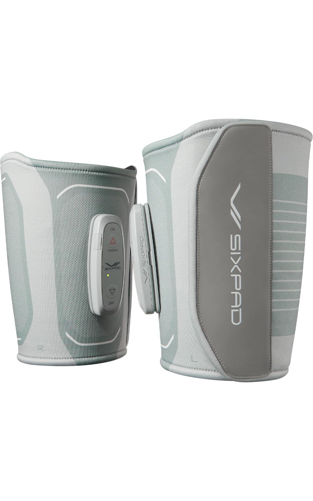 

New SIXPAD Leg Belt 2 with Controller Set MTG EMS for Legs and Thighs No Gel Sheets Required Muscle Training Model (M-L) - - - серый