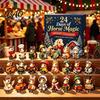 Christmas Advent Calendar 2026 Calendar, 24-Day Acrylic 2D Ornament Set with Secret Santa Gifts for Pet Lovers Animal Figures, Tree Hanging