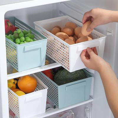 Scatola portaoggetti da scrivania con manico Contenitore per trucco con cestello portaoggetti ventilato cavo di grande capacità, resistente e portante