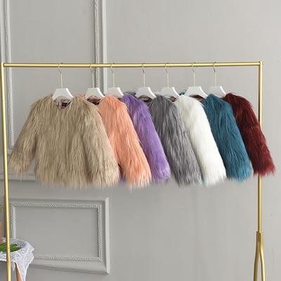 Winter Children's Clothing Wool Fur Children's Fur Coat Women's Children's Long Sleeved Thick Clothes