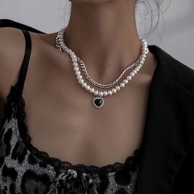 Necklace Fashion Jewelry Heart-shaped Girl Pendant Necklace Temperament Women's Girl Gift