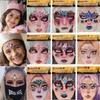 Fashion Halloween Face Sticker  Eyebrow Sticker Face Jewelry Decals  Carnival