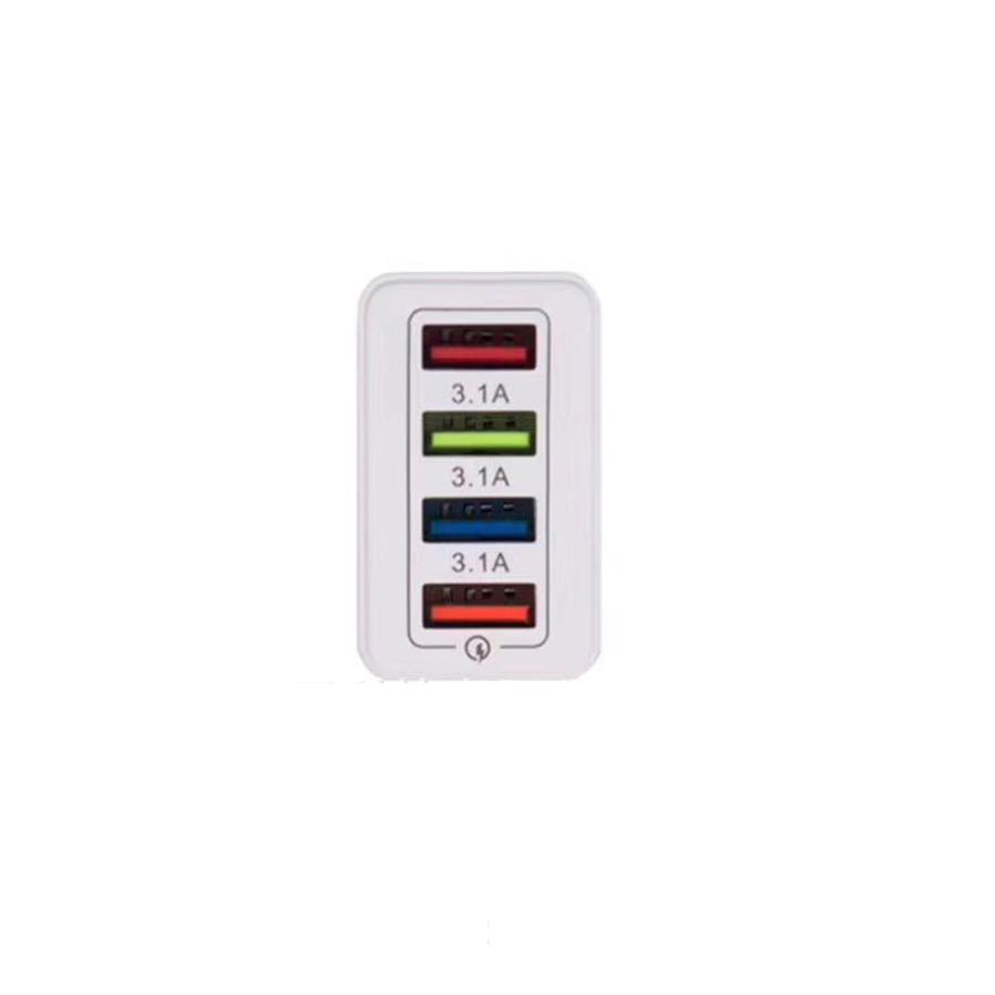 Quick charge 3.0 4 Port USB Wall Charger with USB Charging Technology for iPhone 7/7Puls/6S/6S P/5SE/iPad/LG /Samsung/HTC/Nexus and More